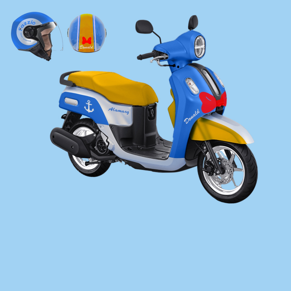 Jaringkarya proyek desain grafis konsep yamaha fazzio