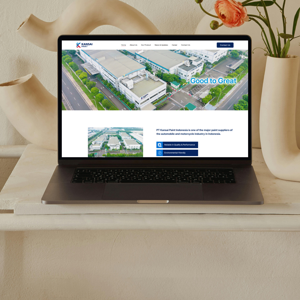 Jaringkarya proyek pengembangan website company profile kpid PT. kansai paint indonesia